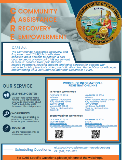 CARE Court Superior Court of California County of Merced CARE Court Superior Court of California County of Merced